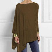 Women's Casual O-Neck Long Sleeve Top for Autumn Layering 2