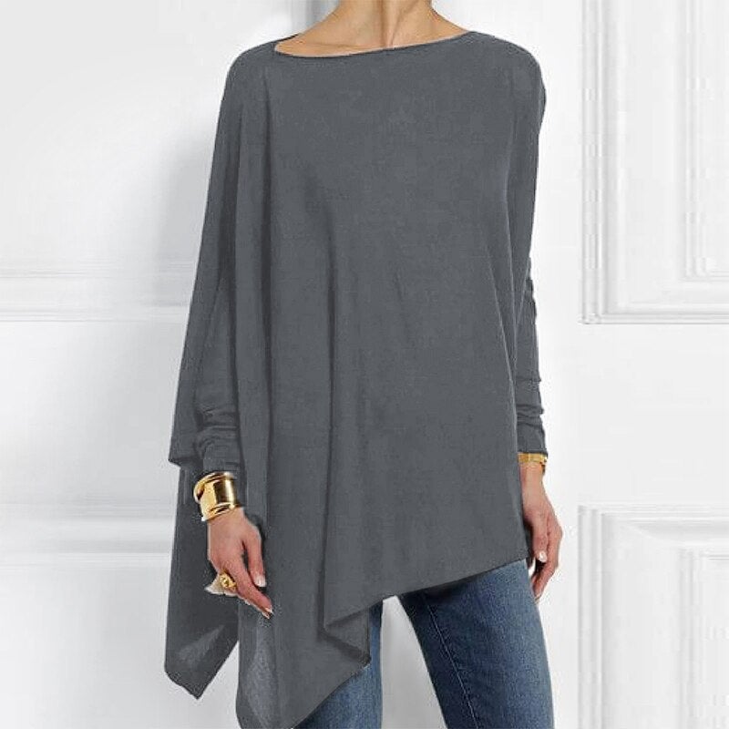 Women's Casual O-Neck Long Sleeve Top for Autumn Layering 3