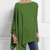 Women's Casual O-Neck Long Sleeve Top for Autumn Layering 4