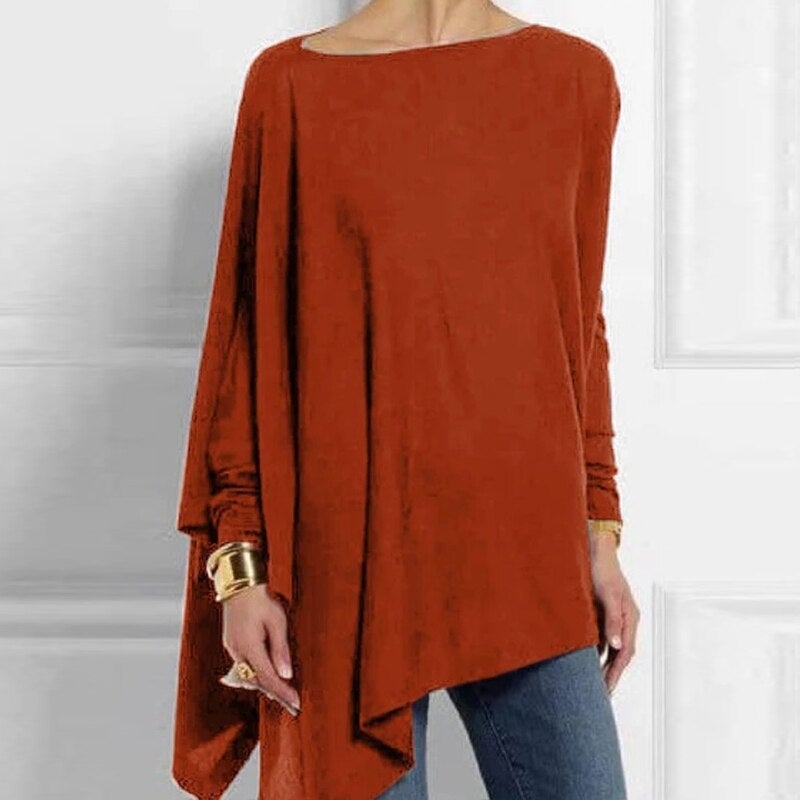Women's Casual O-Neck Long Sleeve Top for Autumn Layering 5
