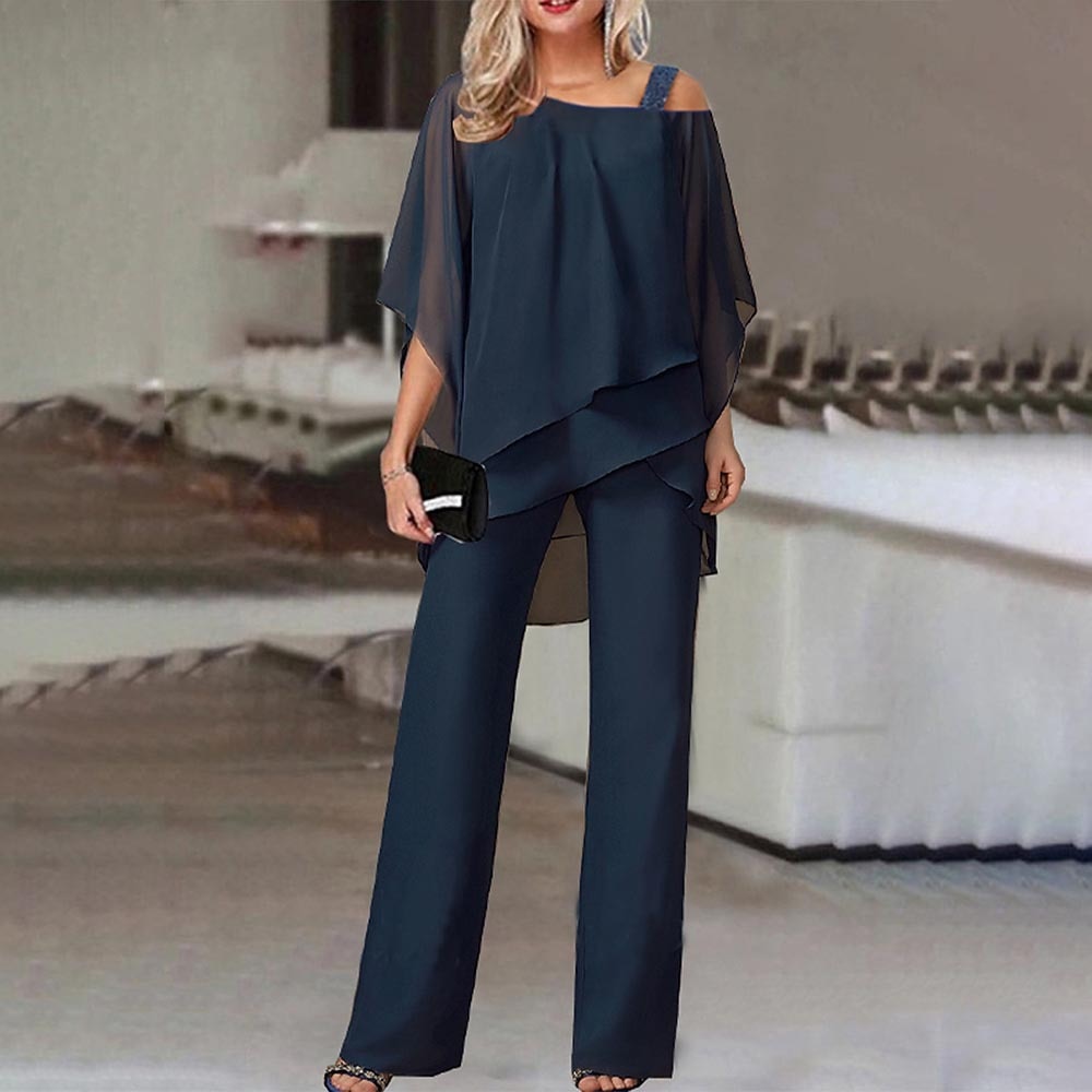 Women's Cold Shoulder Jumpsuit Set 6