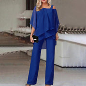 Women's Cold Shoulder Jumpsuit Set 7