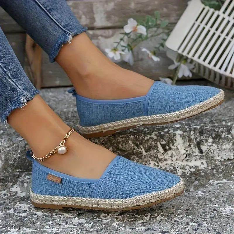 Women's Espadrilles Flat Canvas Shoes for Casual Summer Wear 3