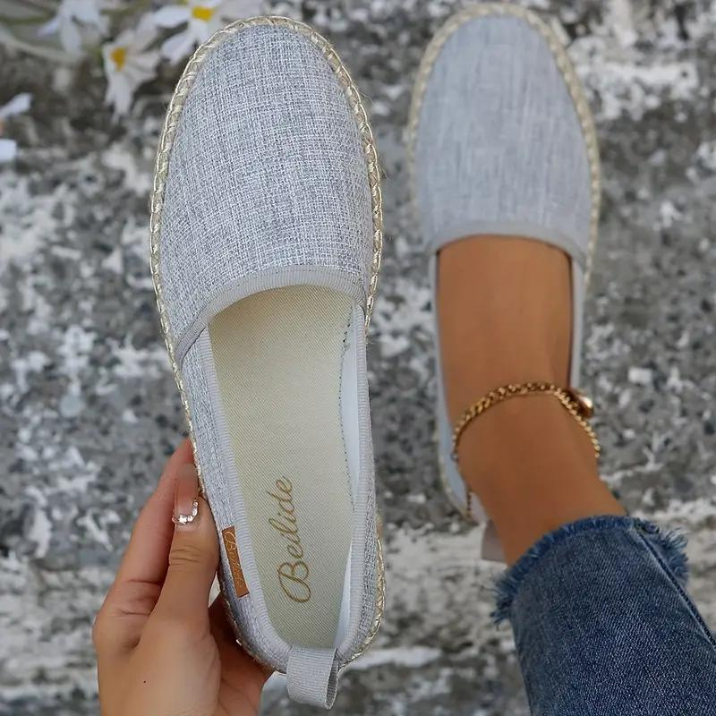 Women's Espadrilles Flat Canvas Shoes for Casual Summer Wear 4