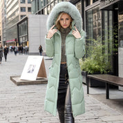 Women's Faux Fur Long Coat - Winter Coats for Women, Slim Fit, Warm Jacket 2