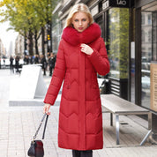Women's Faux Fur Long Coat - Winter Coats for Women, Slim Fit, Warm Jacket 5