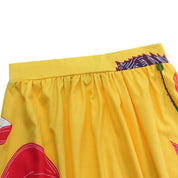 Women's Floral Maxi Skirt - High-Waisted Elegant Summer Dress 4