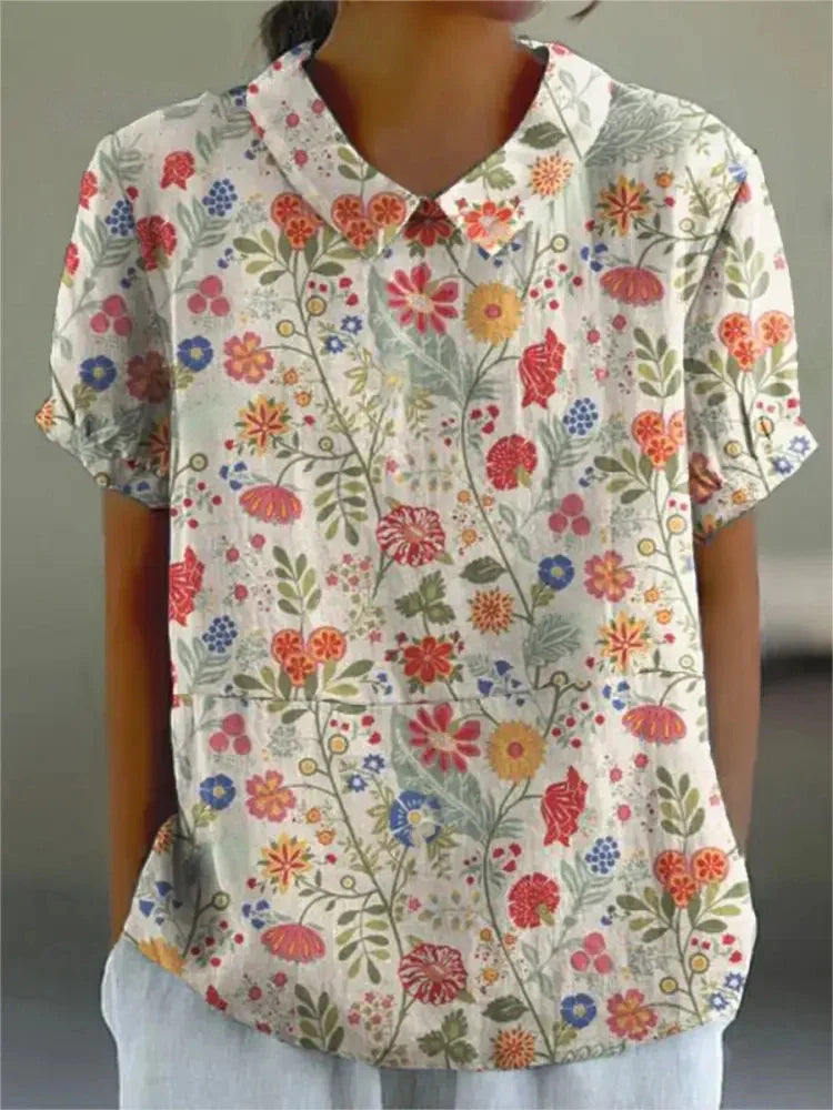Women's Floral Print Blouse - Long Sleeve Summer Tops for Women 10