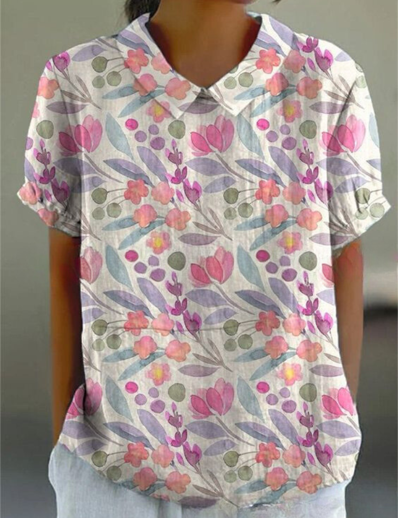 Women's Floral Print Blouse - Long Sleeve Summer Tops for Women 13