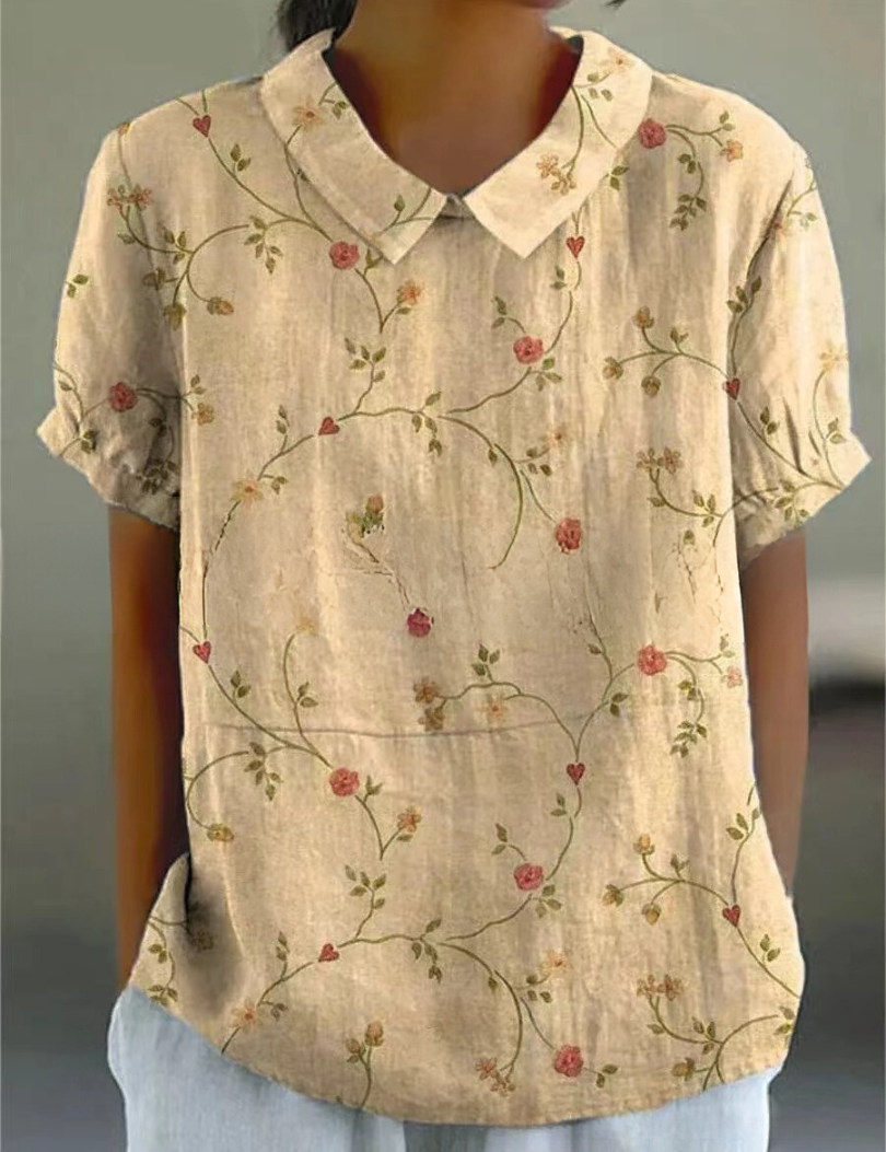 Women's Floral Print Blouse - Long Sleeve Summer Tops for Women 2