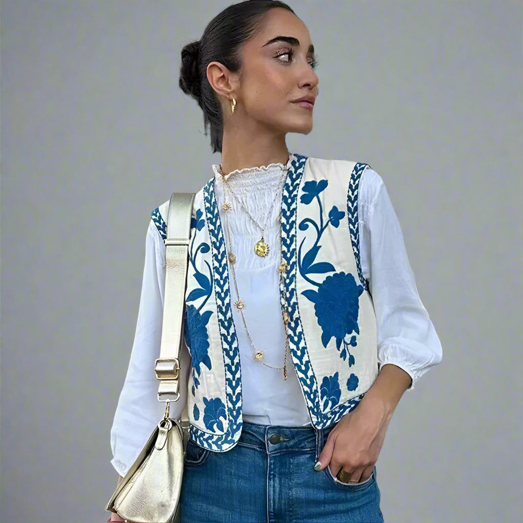 Women's Floral Print Summer Vest 8