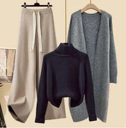 Women's Formal 3-Piece Set - Stylish Blazer, Top, and Bottom Ensemble 4