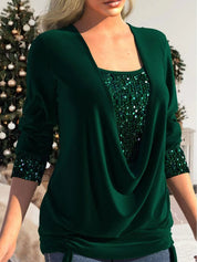 Women's Glitter Blouse for Evening Wear and Special Occasions 3