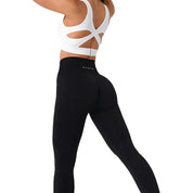 Women's Gym Leggings - Seamless Black Leggings for Sports and Yoga 0