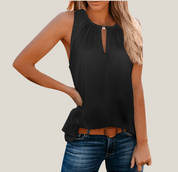 Women's Halter Crop Top - Lightweight Neckholder Style Tank Top for Casual Elegance 1