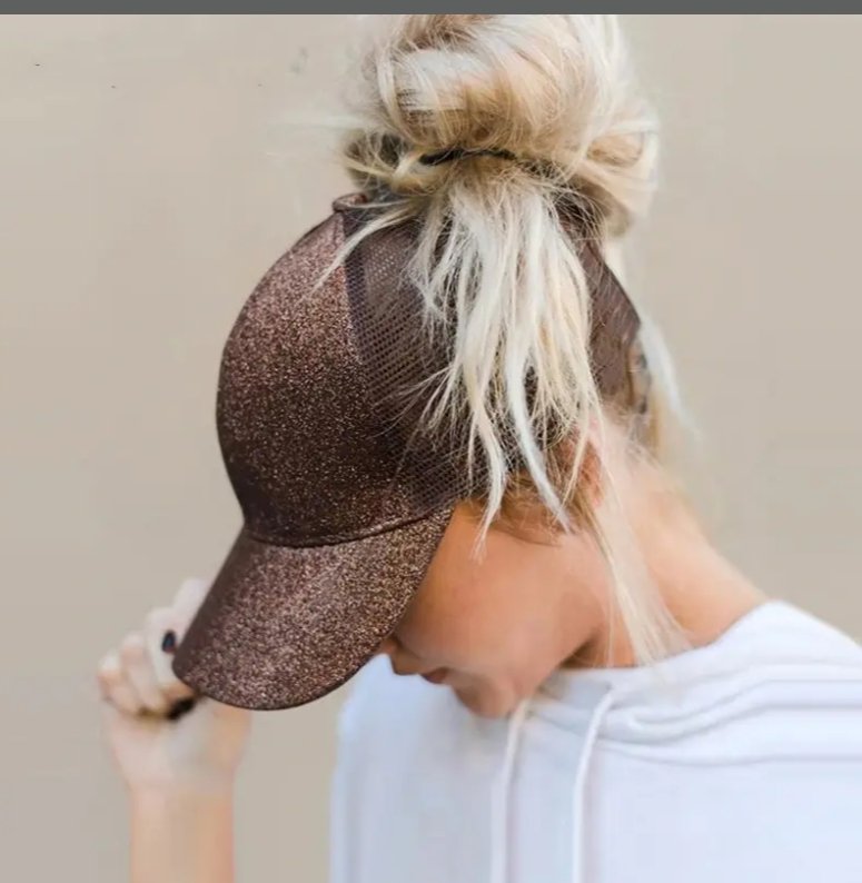 Women's High Ponytail Baseball Cap with Adjustable Fit and Breathable Mesh 2