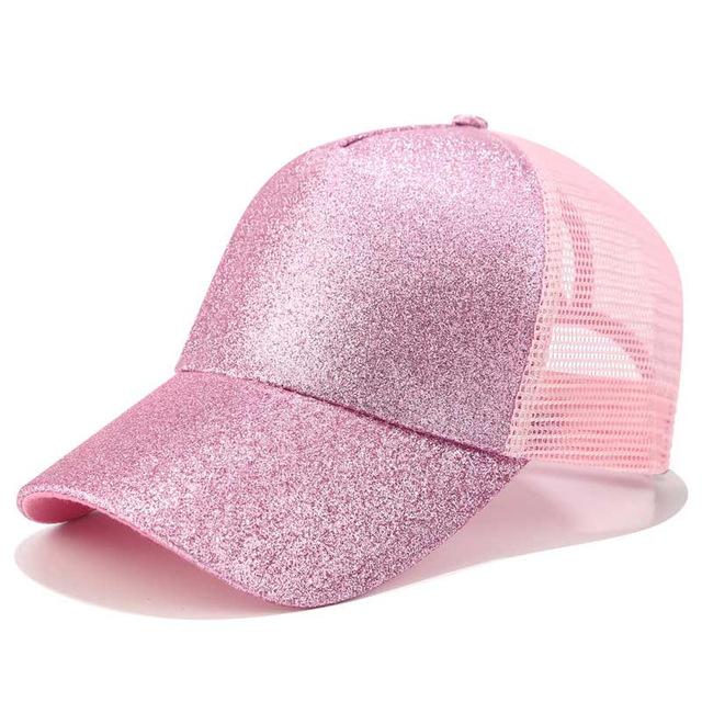 Women's High Ponytail Baseball Cap with Adjustable Fit and Breathable Mesh 4