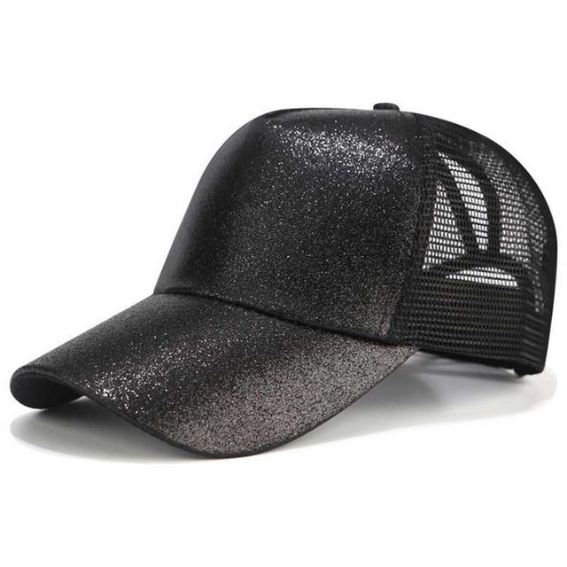 Women's High Ponytail Baseball Cap with Adjustable Fit and Breathable Mesh 6