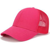 Women's High Ponytail Baseball Cap with Adjustable Fit and Breathable Mesh 8