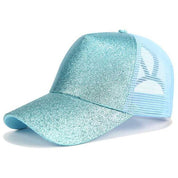Women's High Ponytail Baseball Cap with Adjustable Fit and Breathable Mesh 9