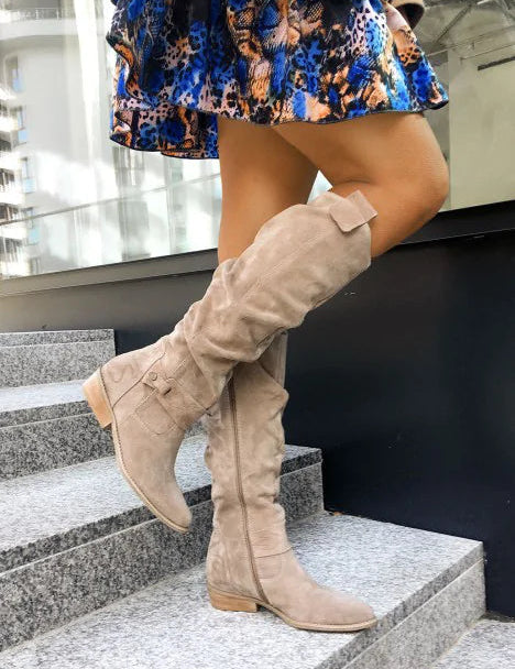 Women's Knee High Boots with Zipper Closure for Comfort and Style 0