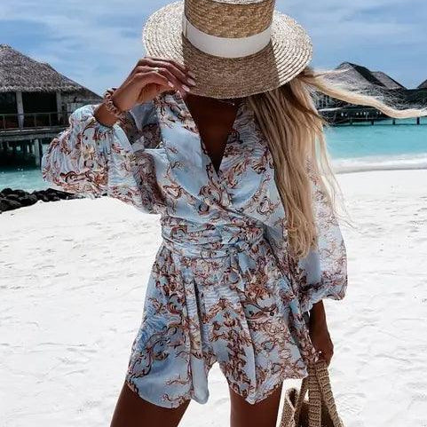 Women's Lace Playsuit - Summer Jumpsuit for Casual Outings and Beach Vacations 0