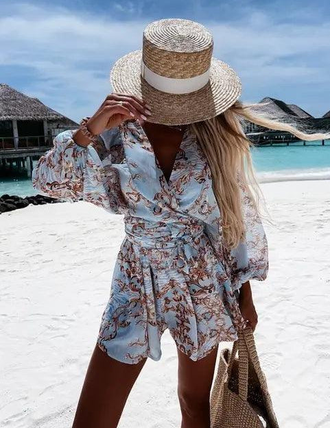 Women's Lace Playsuit - Summer Jumpsuit for Casual Outings and Beach Vacations 0