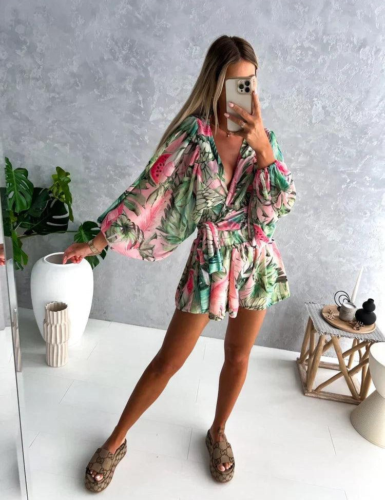 Women's Lace Playsuit - Summer Jumpsuit for Casual Outings and Beach Vacations 1