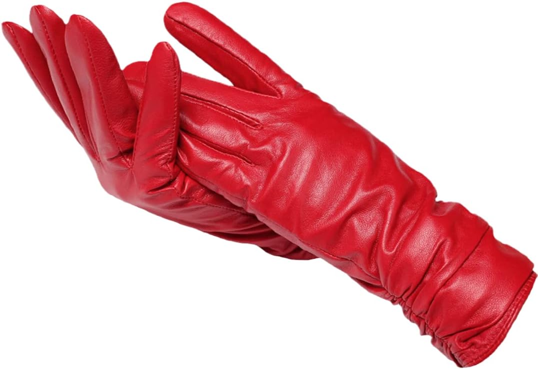 Women's Leather Gloves - Classic Style with Soft Wool Lining for Comfort 1