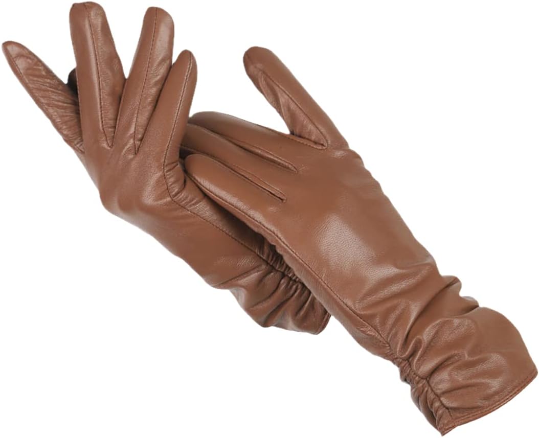 Women's Leather Gloves - Classic Style with Soft Wool Lining for Comfort 2