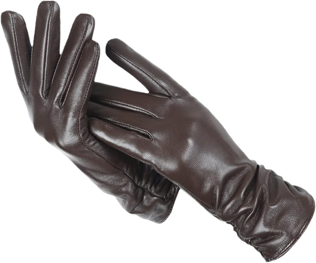 Women's Leather Gloves - Classic Style with Soft Wool Lining for Comfort 5