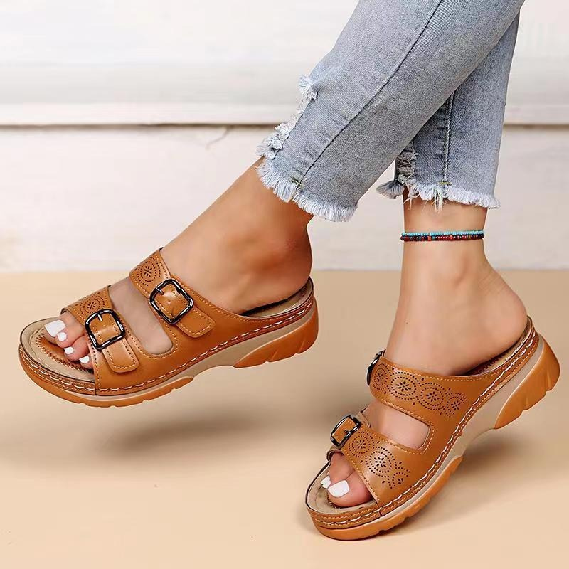 Women's Leather Sandals - Comfortable and Stylish Summer Footwear 0