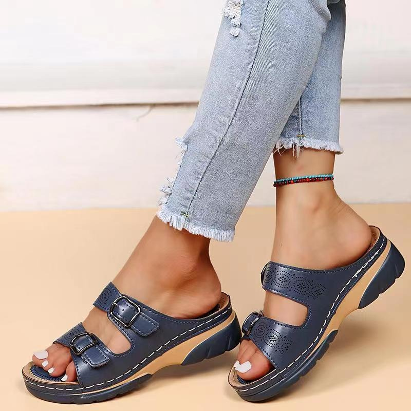 Women's Leather Sandals - Comfortable and Stylish Summer Footwear 1