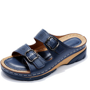 Women's Leather Sandals with Velcro Closure for Comfort and Stability 5