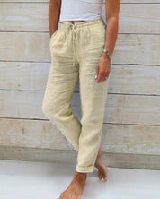 Women's Linen Pants - Comfortable Casual Fit for Everyday Wear 1