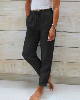 Women's Linen Pants - Comfortable Casual Fit for Everyday Wear 3