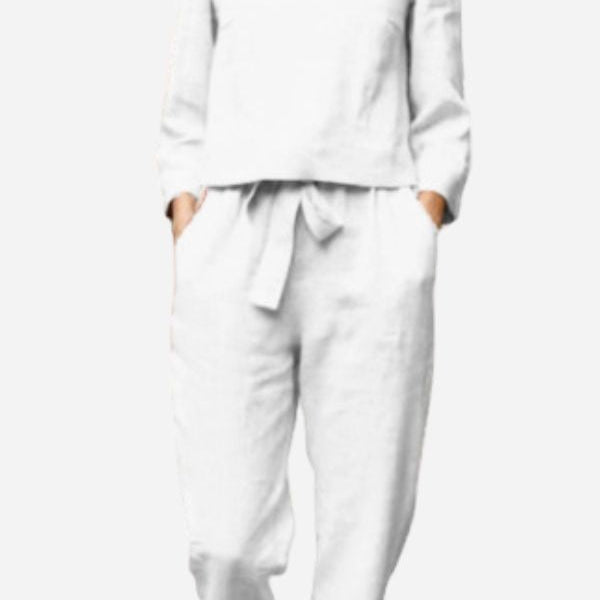 Women's Linen Two-Piece Set 0