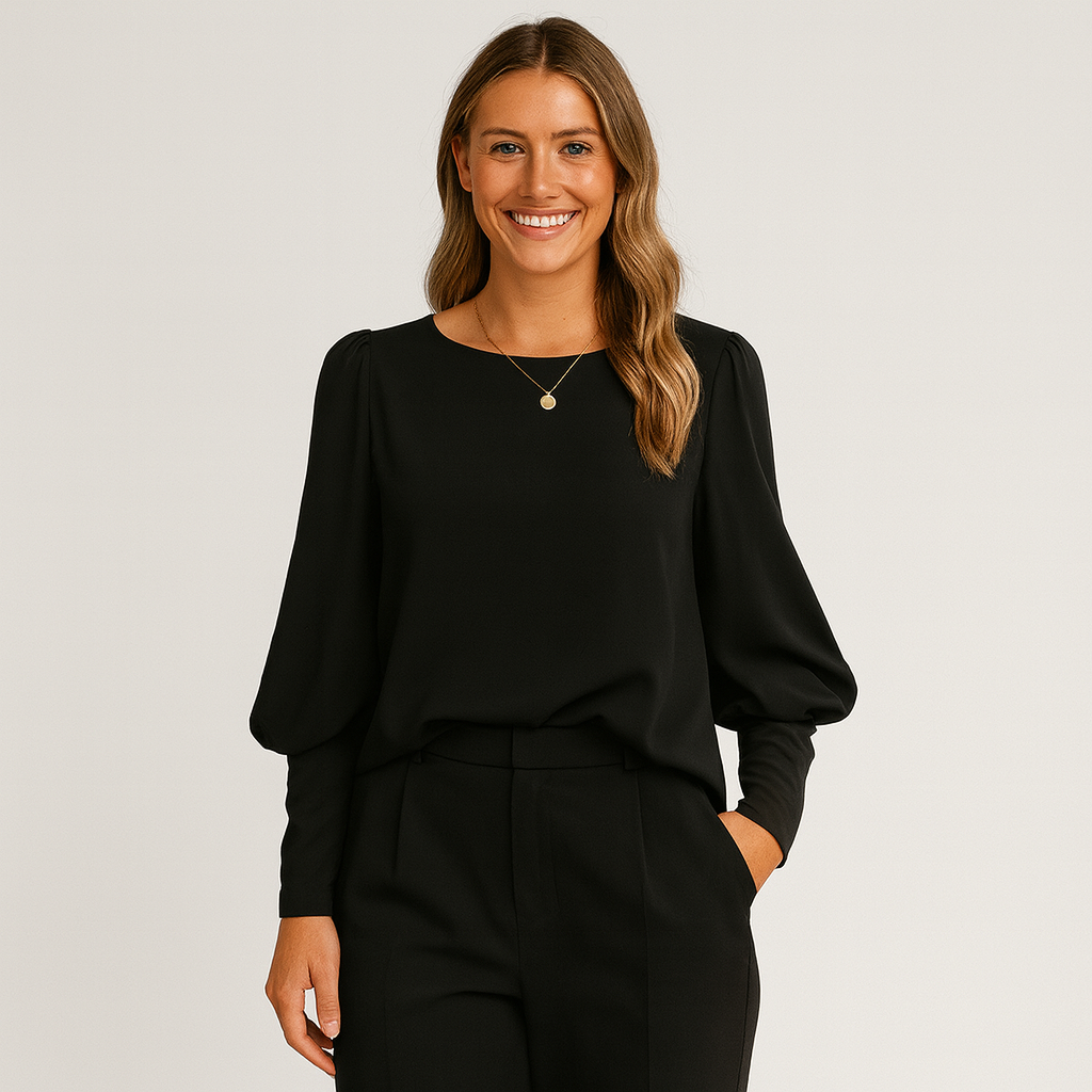 Women's Long Sleeve Blouse - Soft Fabric, Classic Fit, Versatile Style