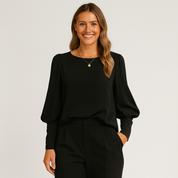 Women's Long Sleeve Blouse - Soft Fabric, Classic Fit, Versatile Style