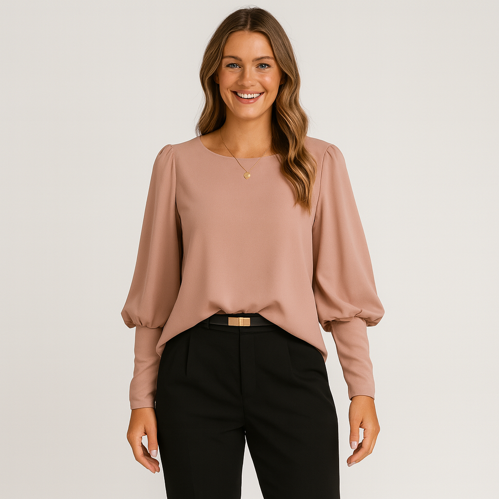 Women's Long Sleeve Blouse - Soft Fabric, Classic Fit, Versatile Style