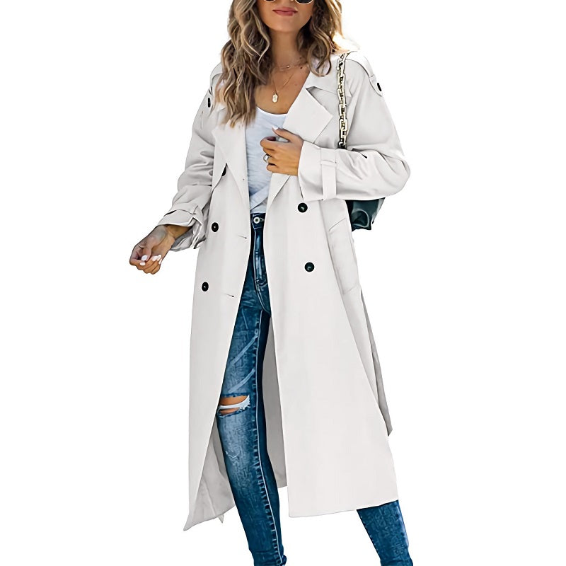 Women's Long Trench Coat - Elegant, Versatile Outerwear for Every Occasion 1