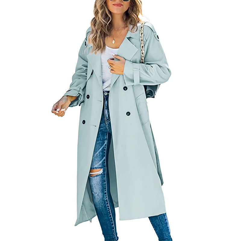 Women's Long Trench Coat - Elegant, Versatile Outerwear for Every Occasion 2