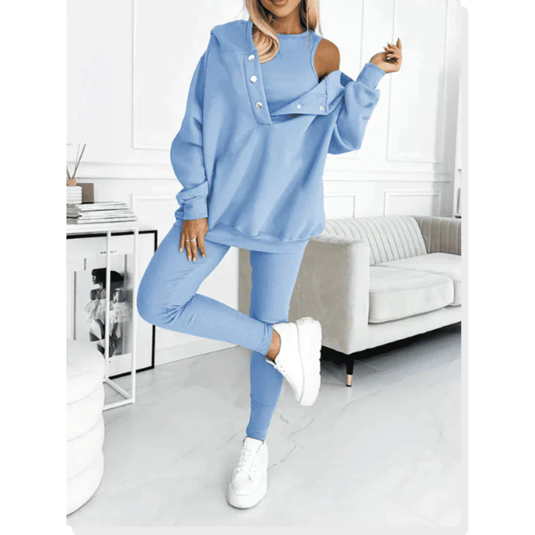 Women's Loungewear Set - 3-Piece Relax Set for Comfort and Style 0