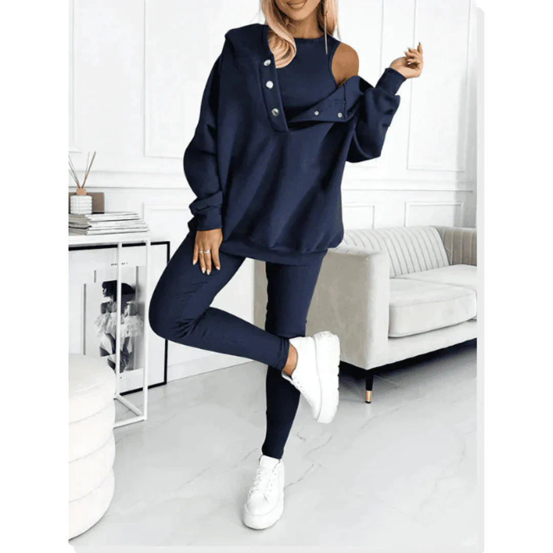 Women's Loungewear Set - 3-Piece Relax Set for Comfort and Style 3