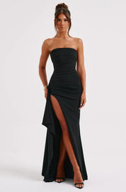 Women's Off-Shoulder Twisted Maxi Dress for Formal Occasions 7