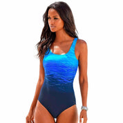 Women's One-Piece Sports Swimsuit - Trendy Swimwear for Active Water Adventures 3