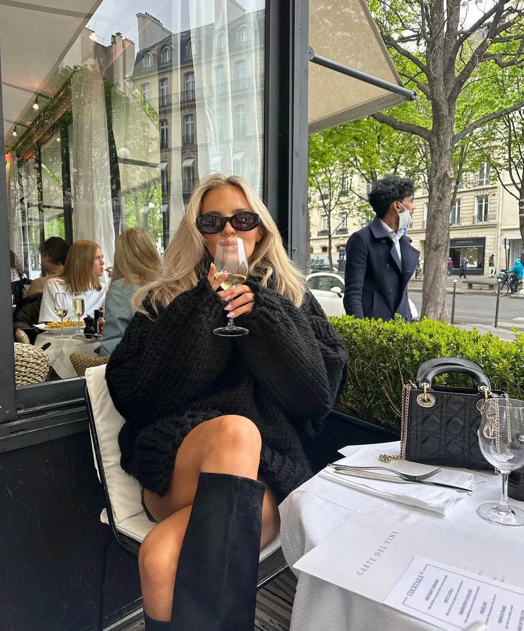 Women's Oversized Chunky Knit Jumper - Cozy Knit Sweater for Casual Style 1