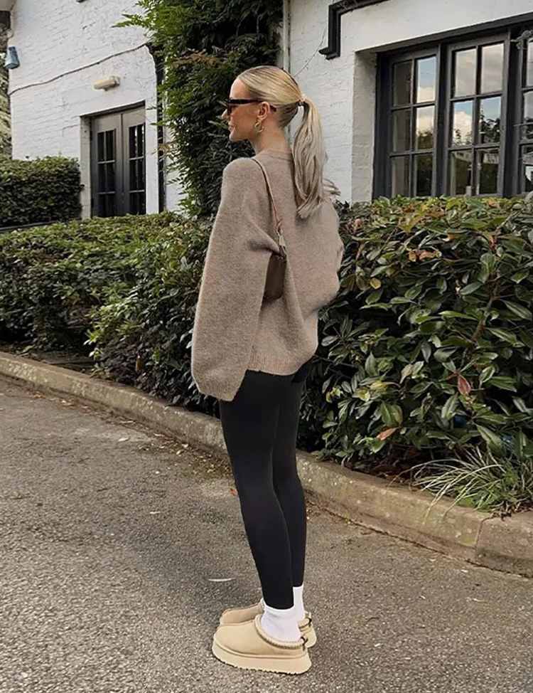 Women's Oversized Fluffy Knit Jumper - Slouchy Casual Ladies Jumper 1