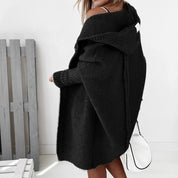 Women's Oversized Long Cardigan - Cozy Hooded Design for Casual Wear 4