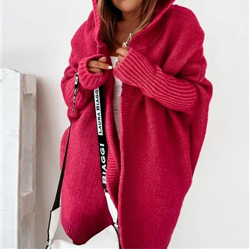 Women's Oversized Long Cardigan - Cozy Hooded Design for Casual Wear 9
